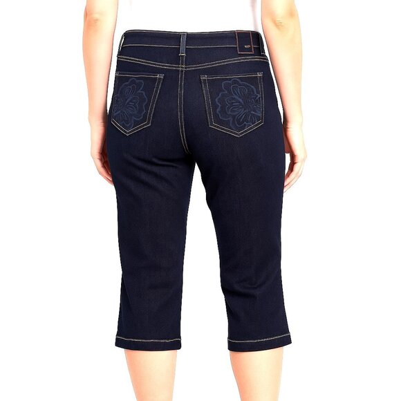 Jag Jeans Dark Wash Classic Fit Cropped Denim Capri Jeans Womens Size 4 NWT - Picture 1 of 12